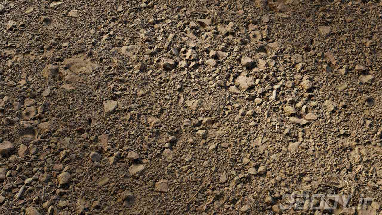 متریال سنگ ریزه gravel ground عکس 1